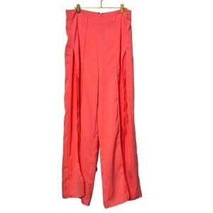 Sexy Split to Hip Wide Leg Flowing Coral Pants | CQ by CQ | Large‎ | NWT 0050
